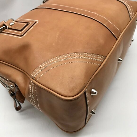 Coach Leather Camel Soho Satchel Bag 10581 - Picture 7 of 11
